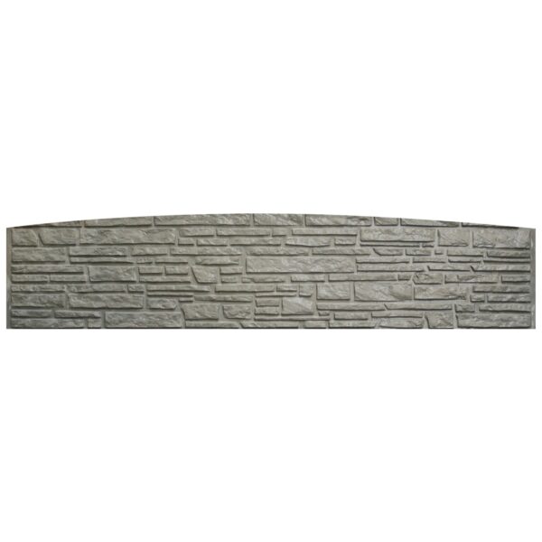Betonzaun-Bogenplatte Montana 200 cm x 45 cm x 3 cm Betonzaun-Bogenplatte Montana 200 cm x 45 cm x 3 cm