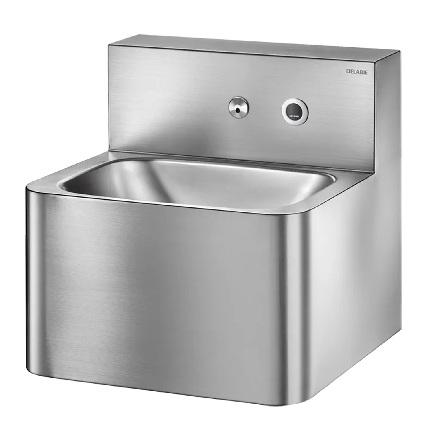 Delabie WT TEK Wandwaschtisch mit integrierter elektronischer Armatur Edelstahl 1.4301 sat