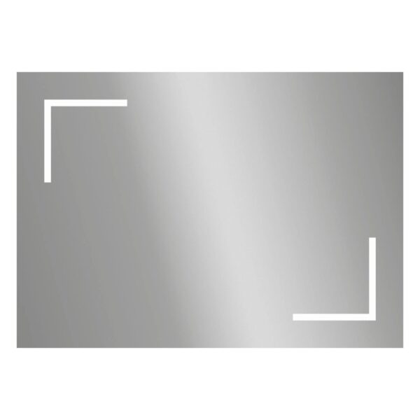 Kristall-Form LED-Lichtspiegel Lenja 70 cm x 50 cm Rechteckig Kristall-Form LED-Lichtspiegel Lenja 70 cm x 50 cm Rechteckig
