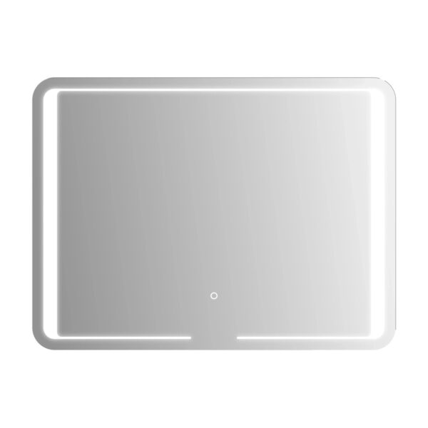 Kristall-Form LED-Spiegel RoomLight III 80 cm x 60 cm Silber