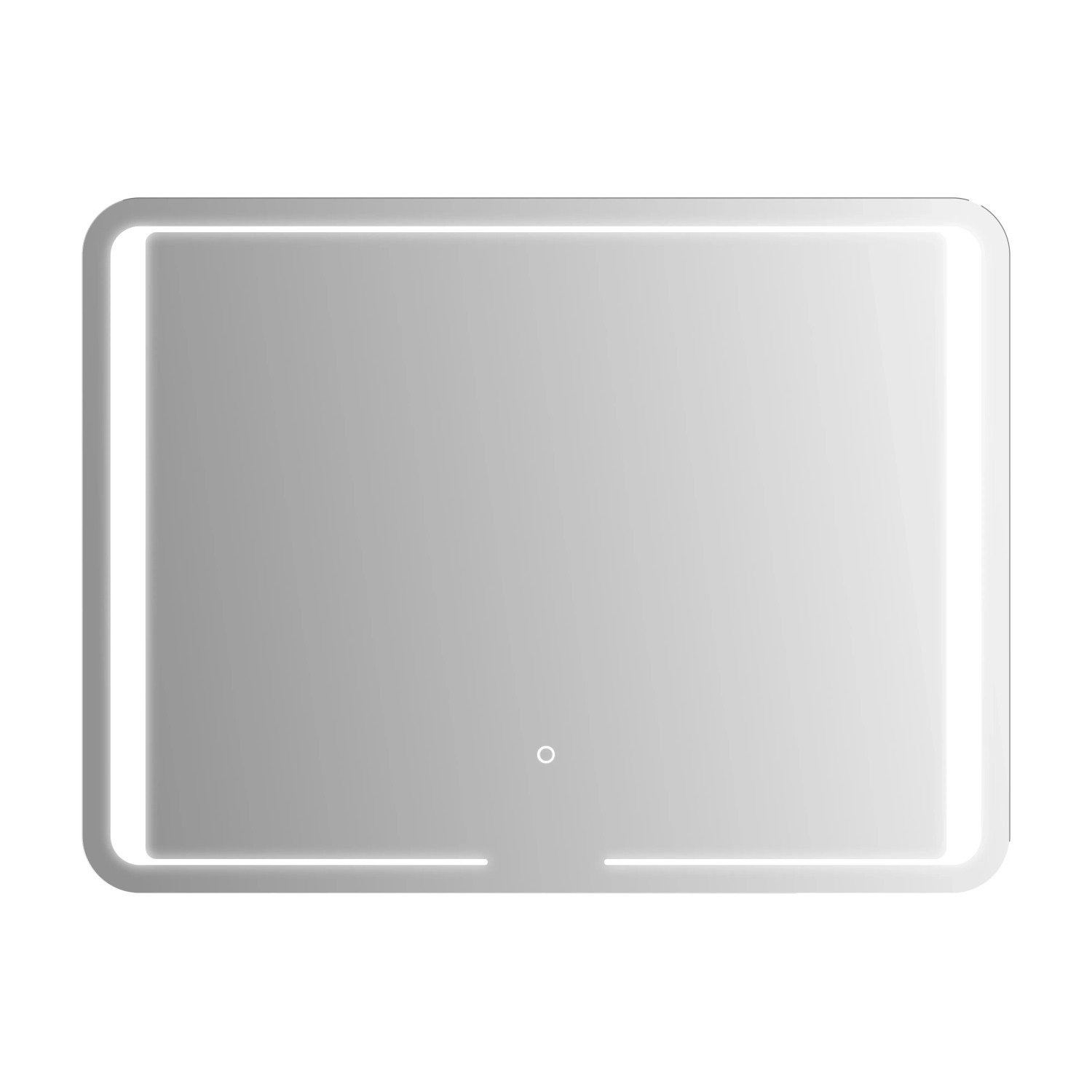 Kristall-Form LED-Spiegel RoomLight III 80 cm x 60 cm Silber