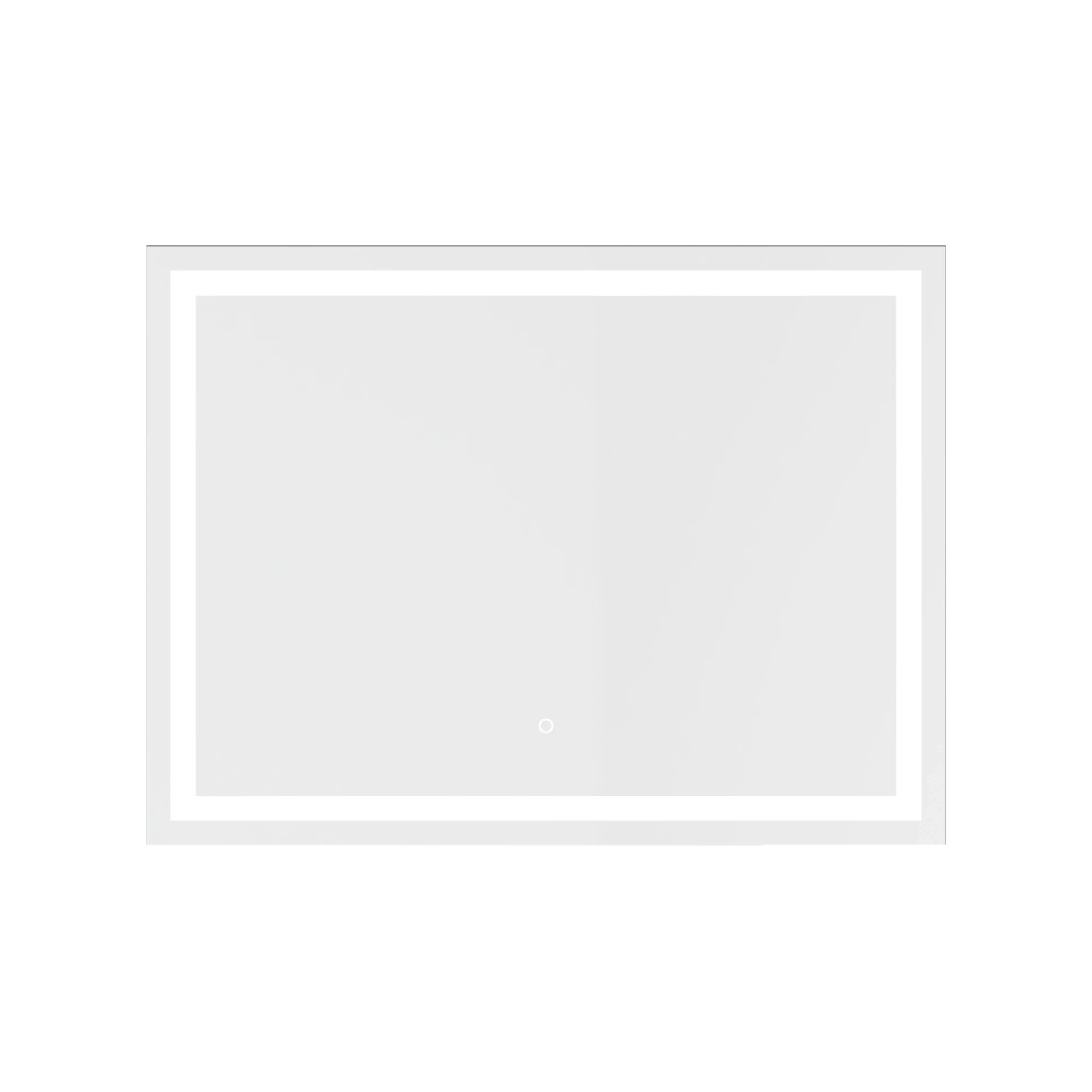 Kristall-Form LED-Lichtspiegel FrameLight III 80 cm x 60 cm Rechteckig
