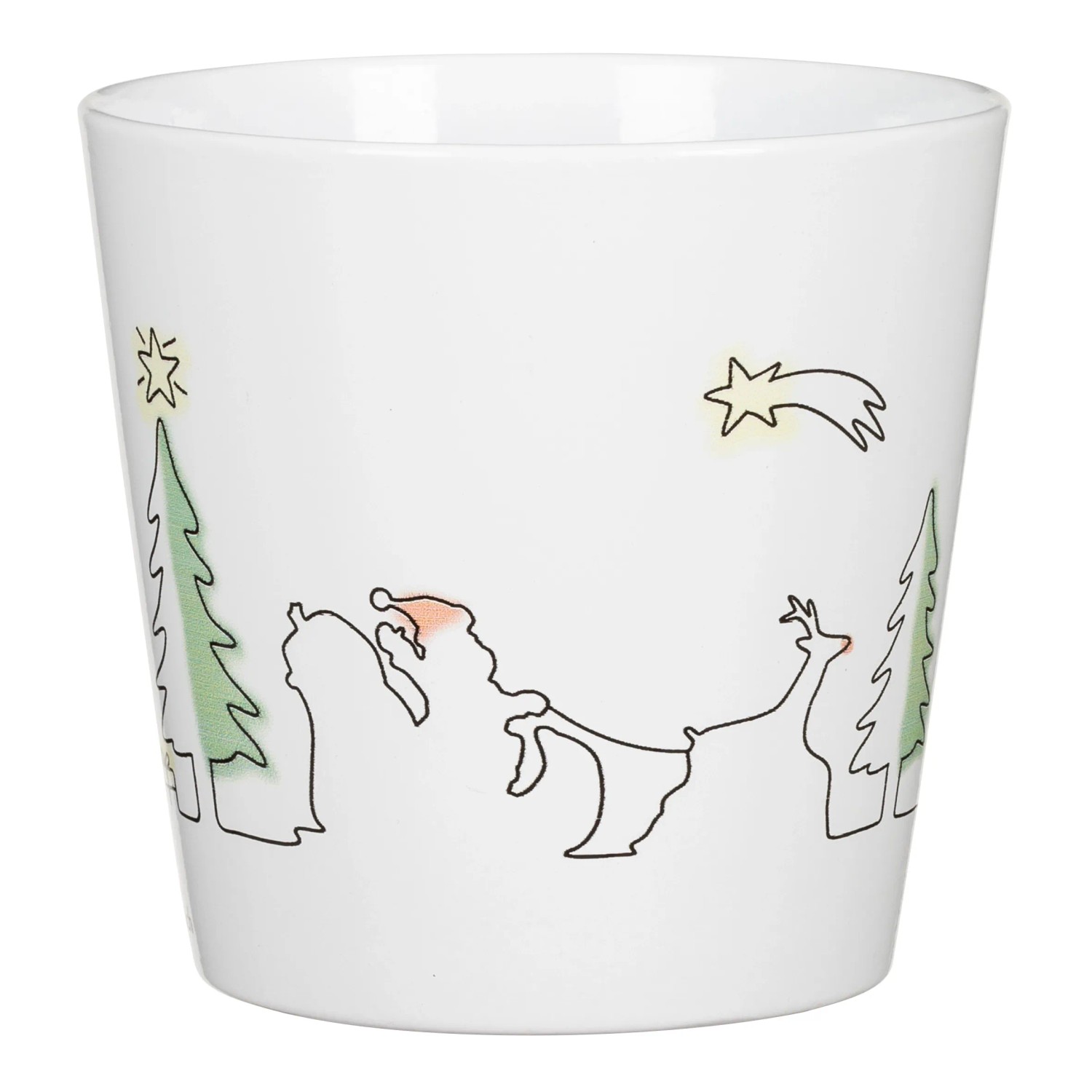 Scheurich Übertopf Santas Ride Ø 14 cm x 13,2 cm Weiß