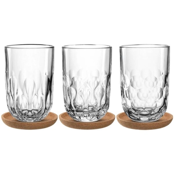 Leonardo Gocce Latte Macchiato-Set mit Untersetzer 6-teilig