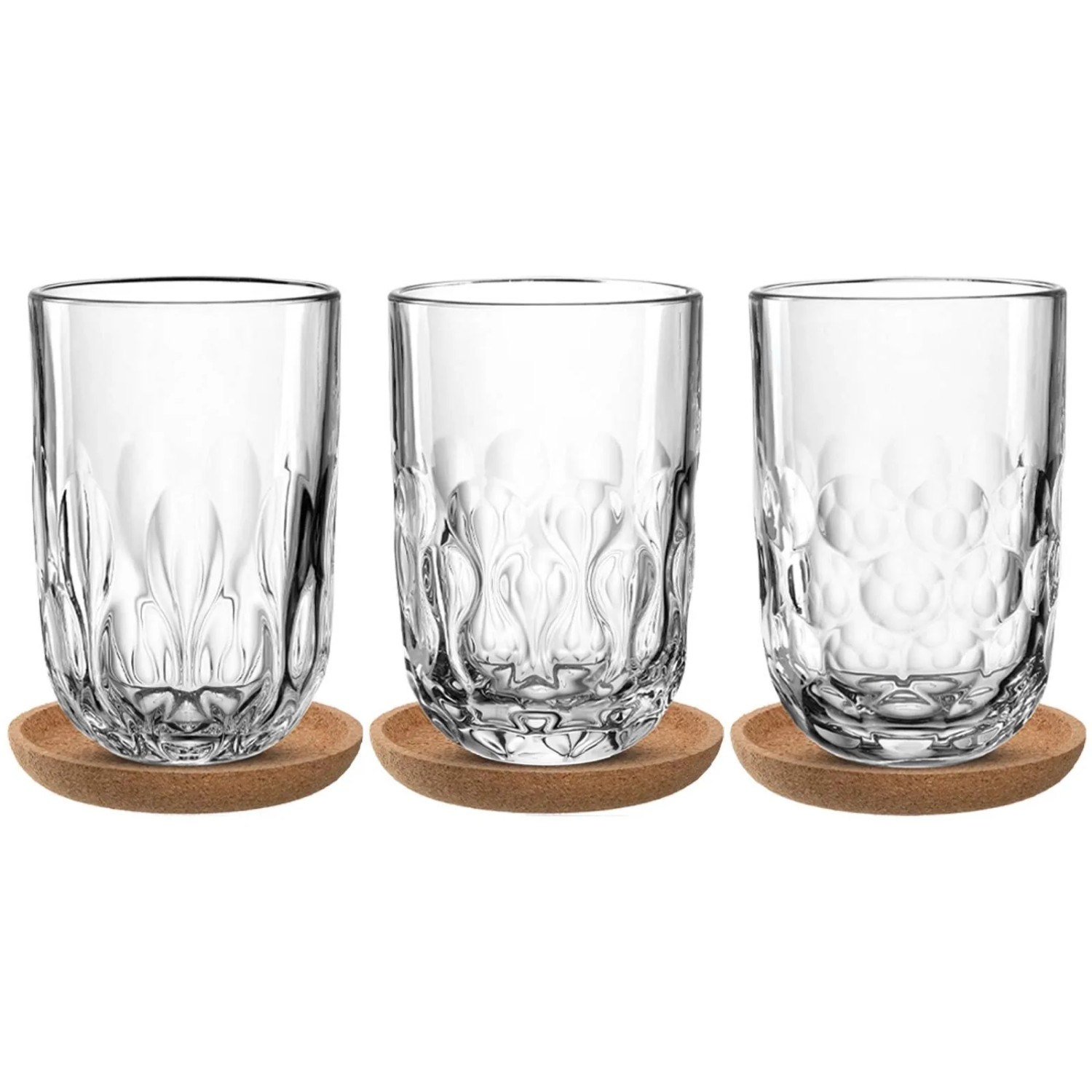 Leonardo Gocce Latte Macchiato-Set mit Untersetzer 6-teilig