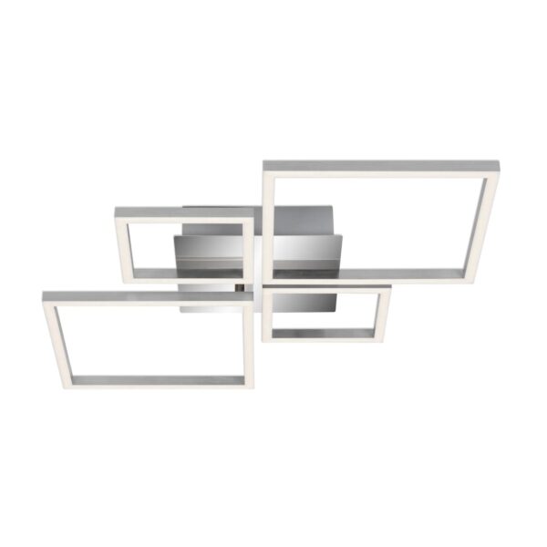 Brilo LED-Deckenleuchte Frame Dimmbar Silber 75 cm x 47 cm x 7,3 cm Brilo LED-Deckenleuchte Frame Dimmbar Silber 75 cm x 47 cm x 7,3 cm