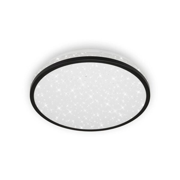 Briloner LED Bad-Deckenleuchte Acorus Black Sternendekor 28 x 7 cm Schwarz Briloner LED Bad-Deckenleuchte Acorus Black Sternendekor 28 x 7 cm Schwarz