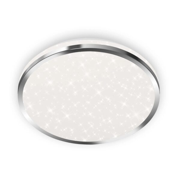 Briloner LED Bad-Deckenleuchte Acorus Sternendekor 28 x 7 cm Chrom Briloner LED Bad-Deckenleuchte Acorus Sternendekor 28 x 7 cm Chrom
