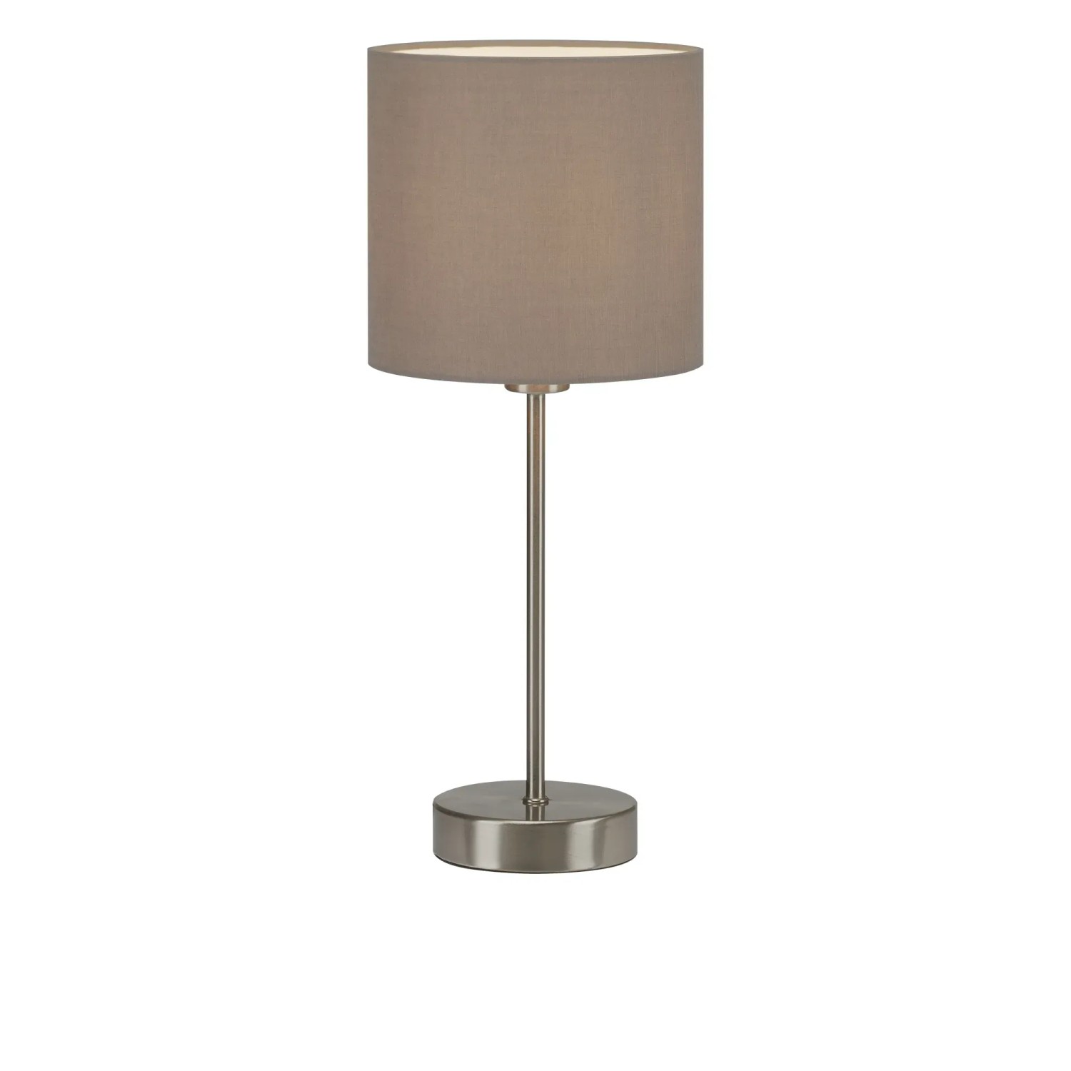 Brilo Tischleuchte Fabric Kabelschalter E14 Fassung Taupe