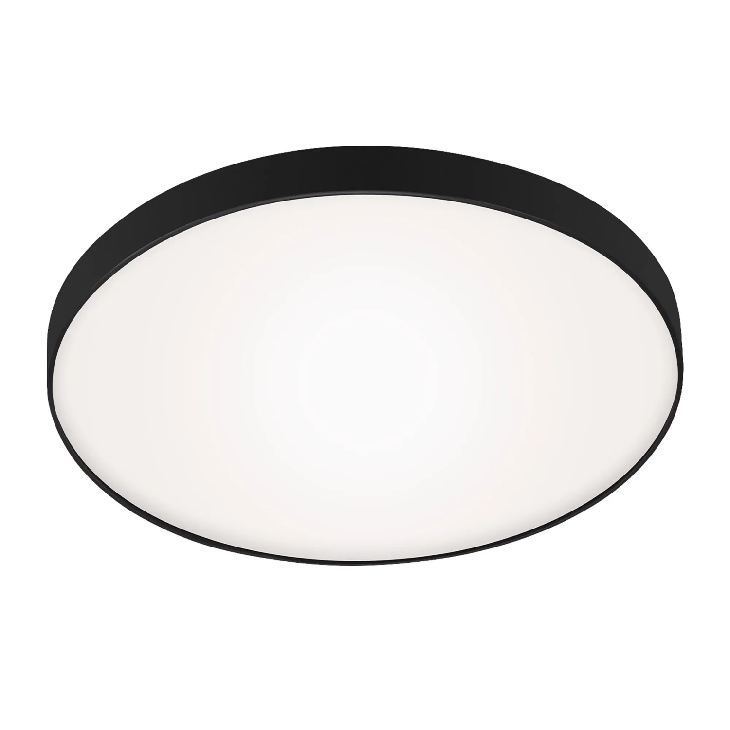 Briloner LED Bad-Deckenleuchte Malbona IP44 Neutralweiß 28,5 cm Weiß-Schwarz