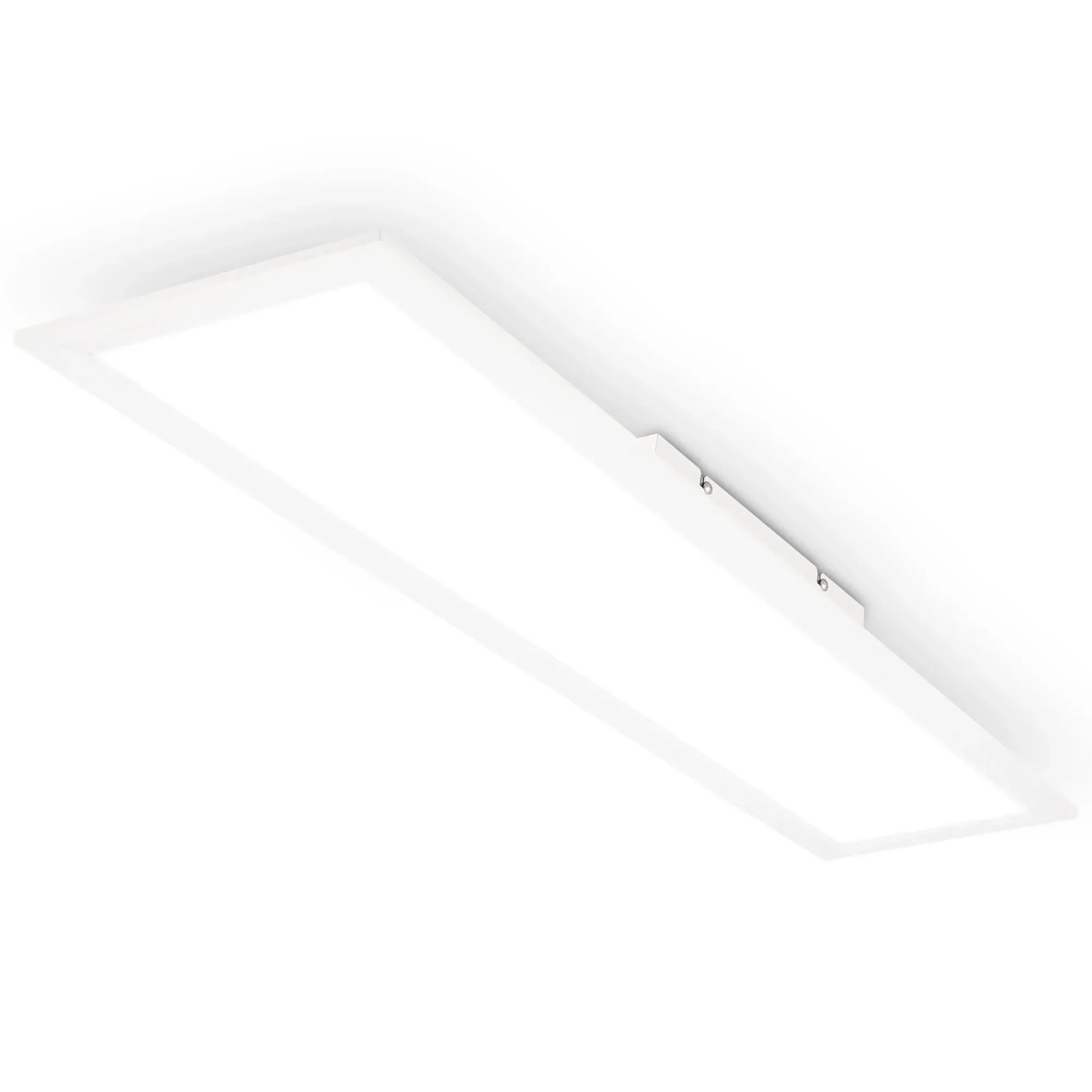 Brilo LED Panel Simple Neutralweißes Licht Spritzwasserschutz 78 cm Weiß