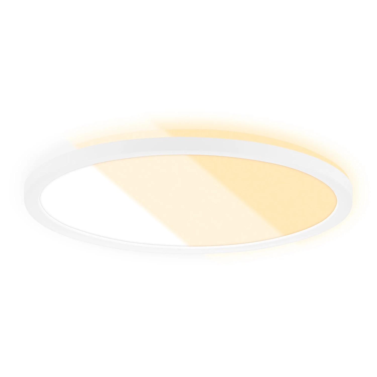 Brilo LED Panel Slim CTS Schalter Flach Backlight Weiß Ø 29,3 cm x 2,8 cm