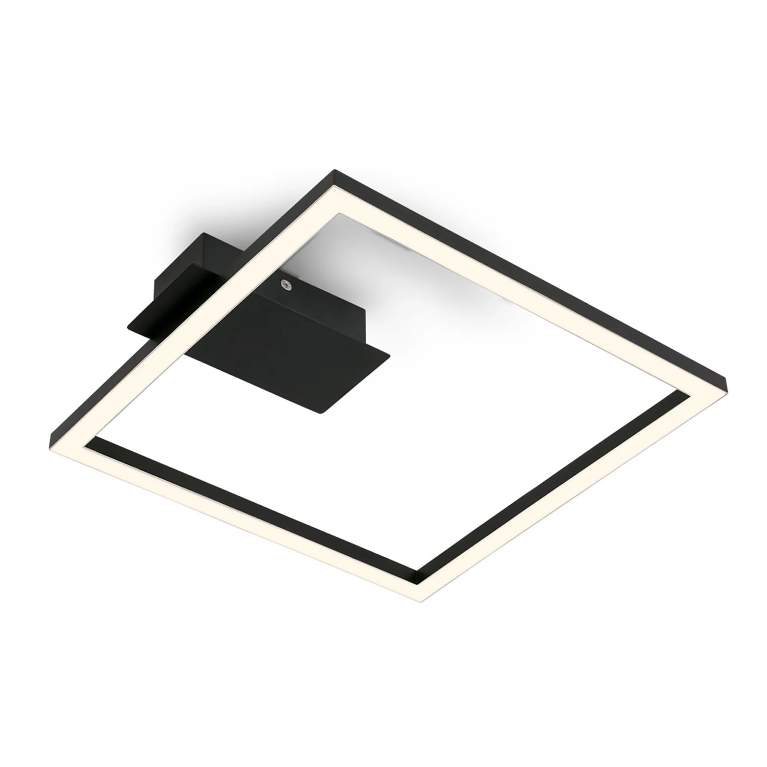 Brilo LED-Deckenleuchte Nici Warmweiße Lichtfarbe Schwarz 26,5 cmx 25 cm