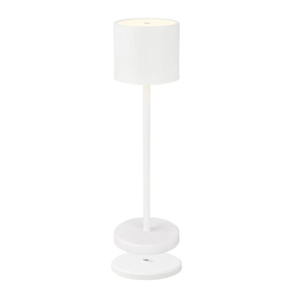 Brilo Akku Tischleuchte Meja Ladestation Touchdimmer IP44 Weiß Brilo Akku Tischleuchte Meja Ladestation Touchdimmer IP44 Weiß