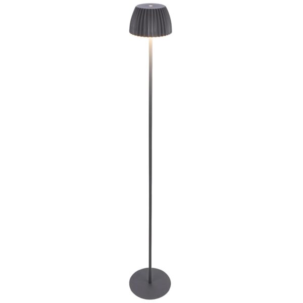Brilo Akku-Stehleuchte Riffle Dimmbar Touch Lichtkante Anthrazit