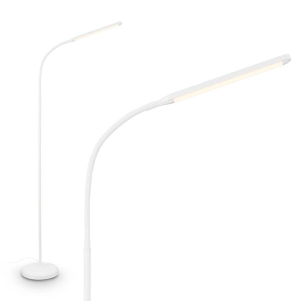 Brilo LED-Stehleuchte Mura Touchdim Schwenkbar Weiß 135,2 cm x Ø 21 cm Brilo LED-Stehleuchte Mura Touchdim Schwenkbar Weiß 135,2 cm x Ø 21 cm