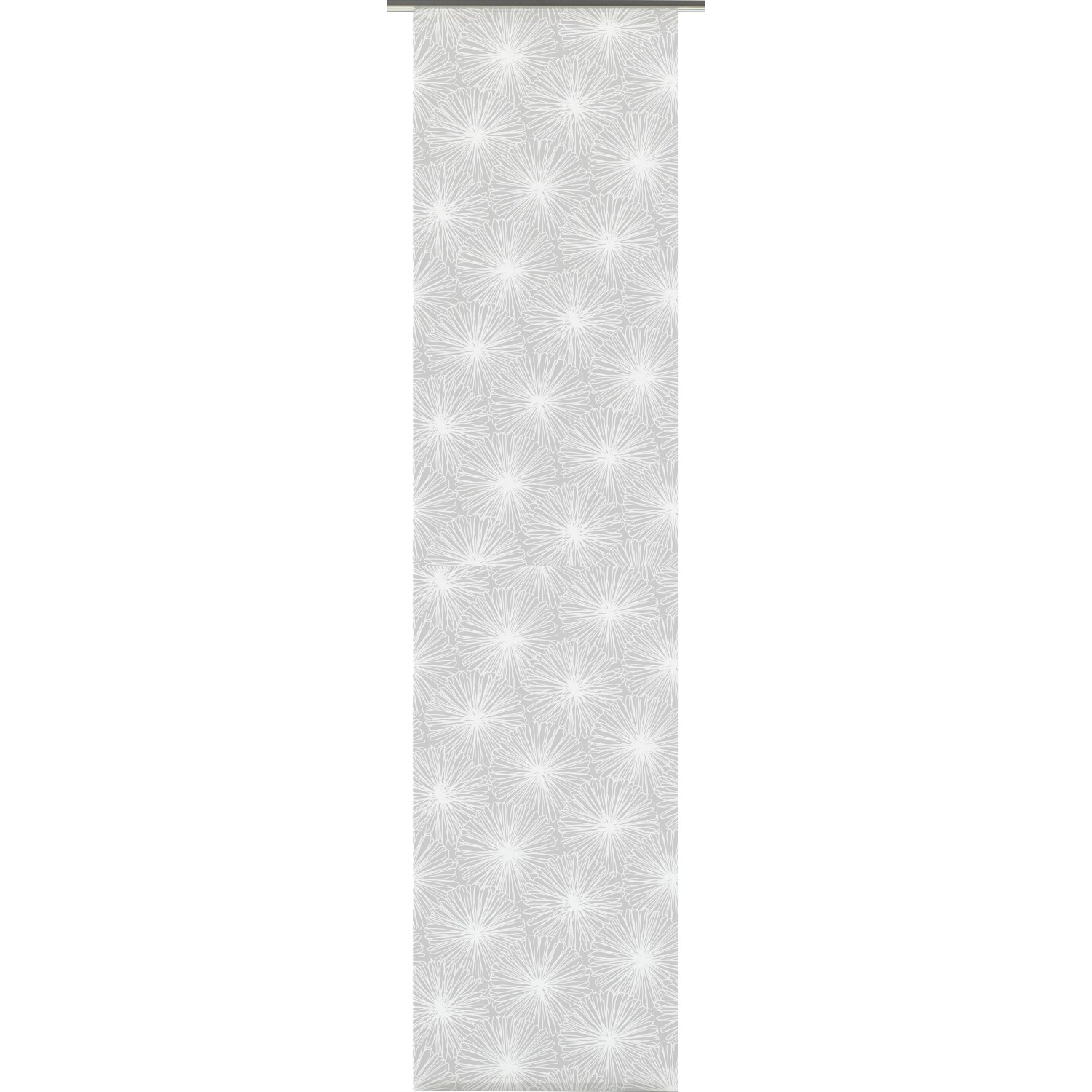 Gardinia Schiebevorhang Bloomy Weiß 60 cm x 245 cm