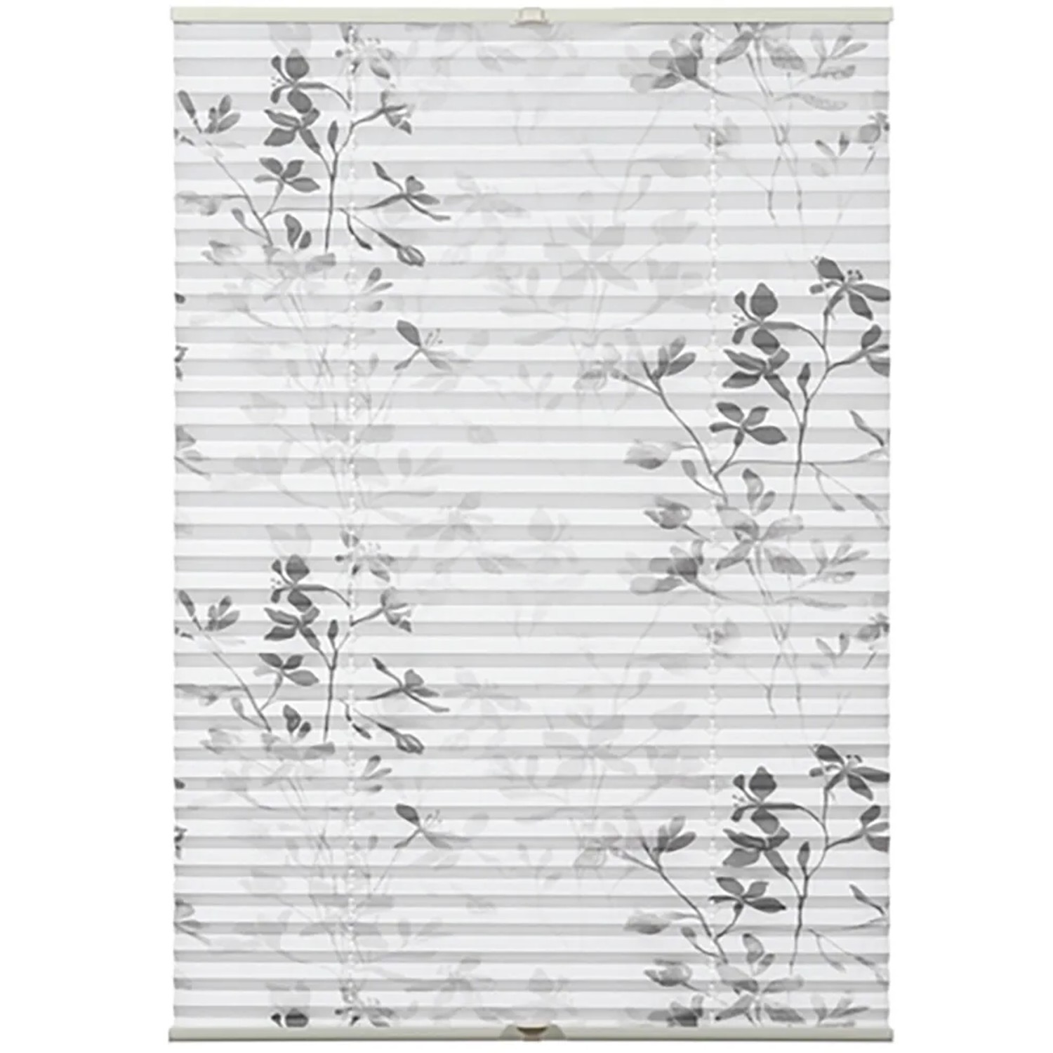 Gardinia Plissee Bella Blätter 70 cm x 130 cm Weiß