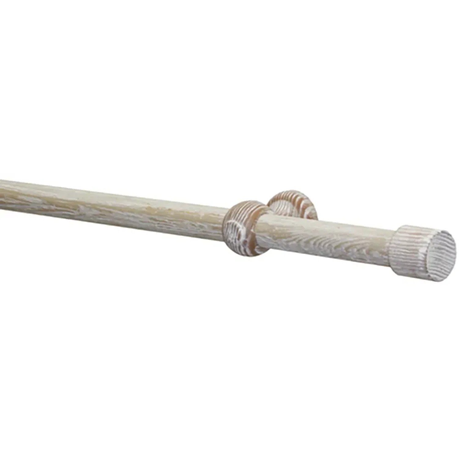 Gardinia Gardinenstangen-Set Shorty Ø 2,5 cm Eiche Castell Gekälkt 200 cm FSC®