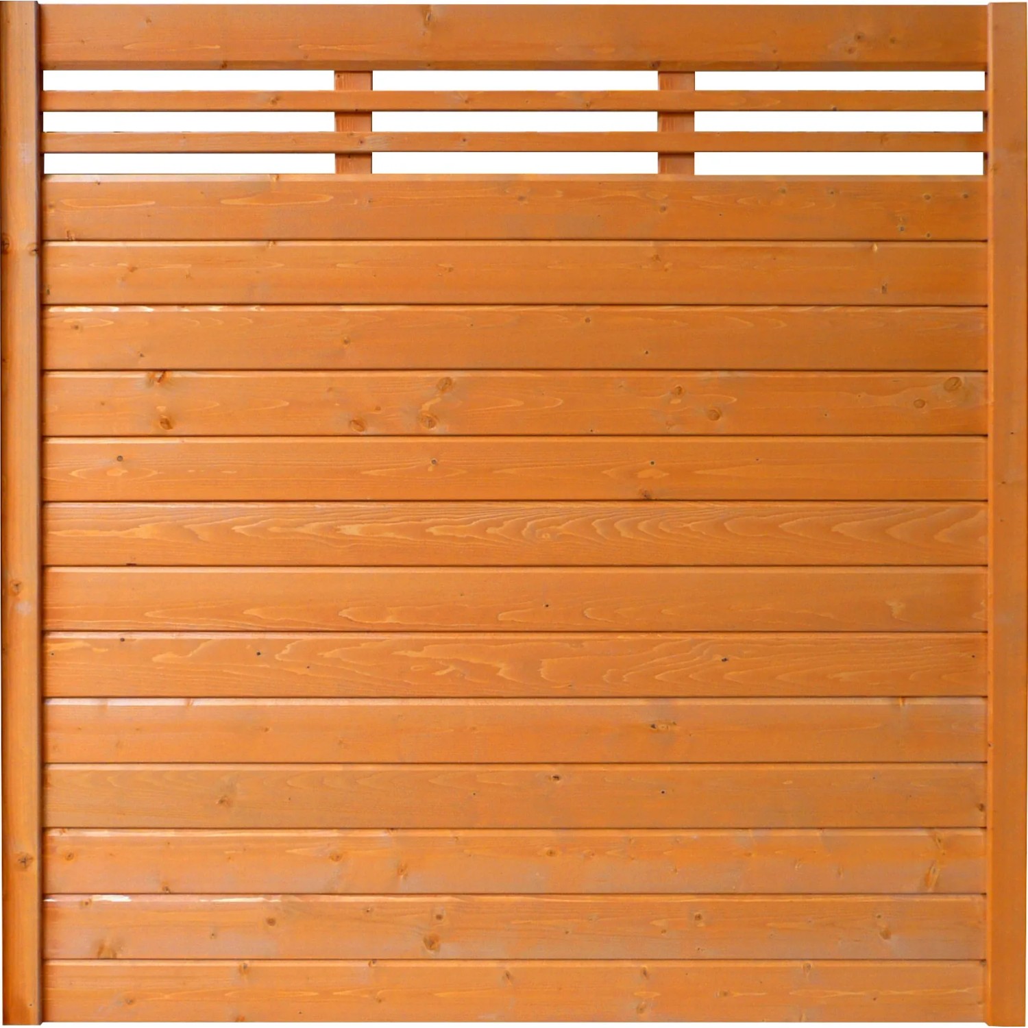 Sichtschutzzaun-Element Typ 137 180 cm x 180 cm Kirschbaumfarben
