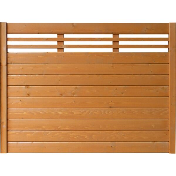 Sichtschutzzaun-Element Typ 137 180 cm x 135 cm Kirschbaumfarben