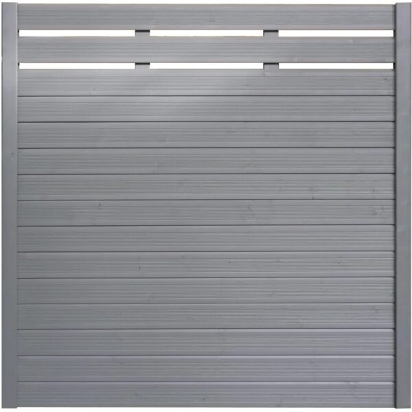 Sichtschutzzaun-Element Typ 139 180 cm x 180 cm Basaltgrau