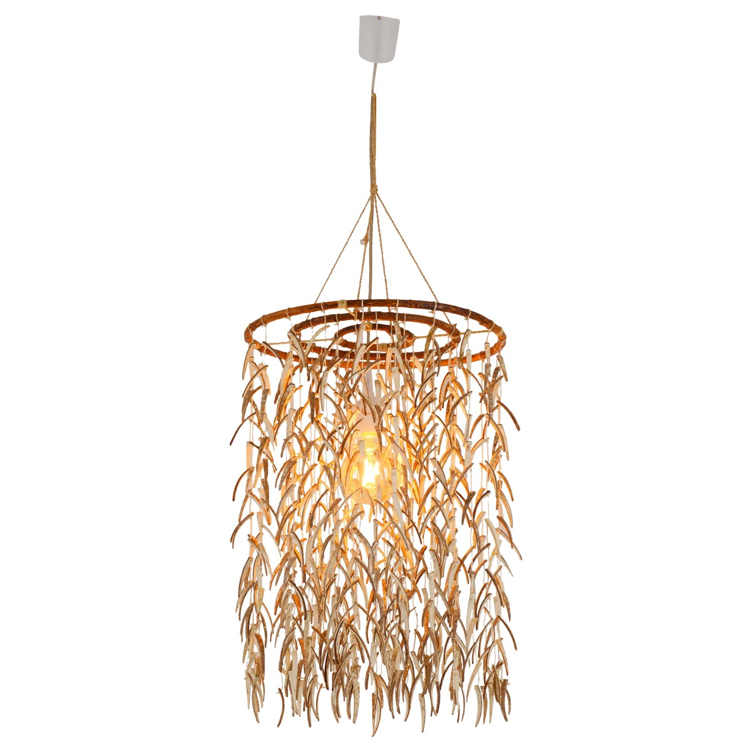 Näve Pendelleuchte Kokos Natur Ø 40 cm x 120 cm