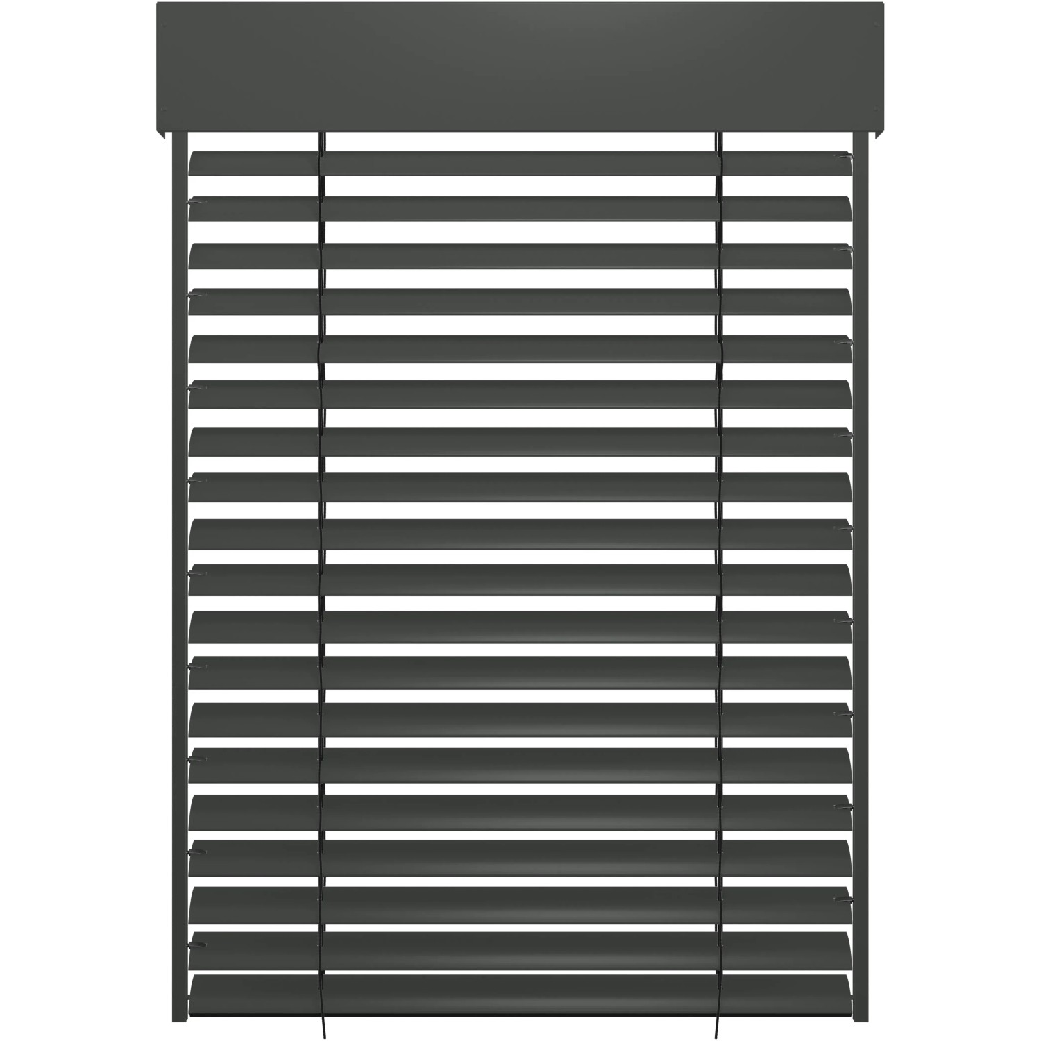 Schellenberg Sonnenschutz Raffstore Express mit Motor 250 cm x 200 cm Anthrazit