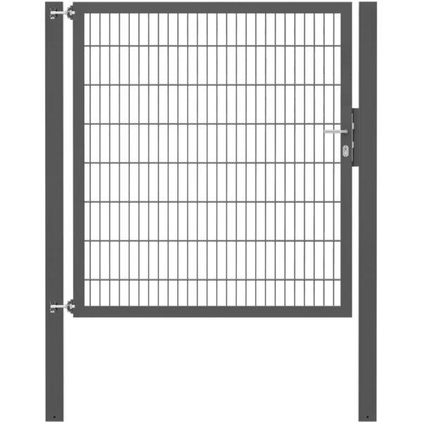 Einzeltor Flexo Plus 150 cm x 160 cm Pfosten 100 cm x 100 cm Anthrazit Einzeltor Flexo Plus 150 cm x 160 cm Pfosten 100 cm x 100 cm Anthrazit