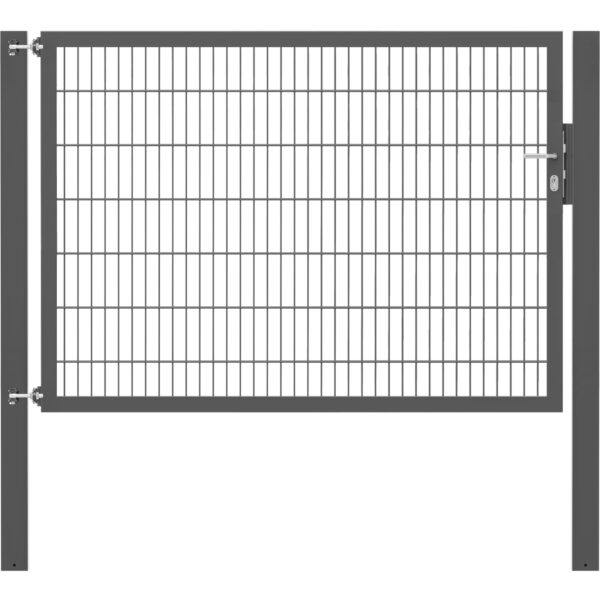 Einzeltor Flexo Plus 200 cm x 140 cm Pfosten 100 cm x 100 cm Anthrazit Einzeltor Flexo Plus 200 cm x 140 cm Pfosten 100 cm x 100 cm Anthrazit