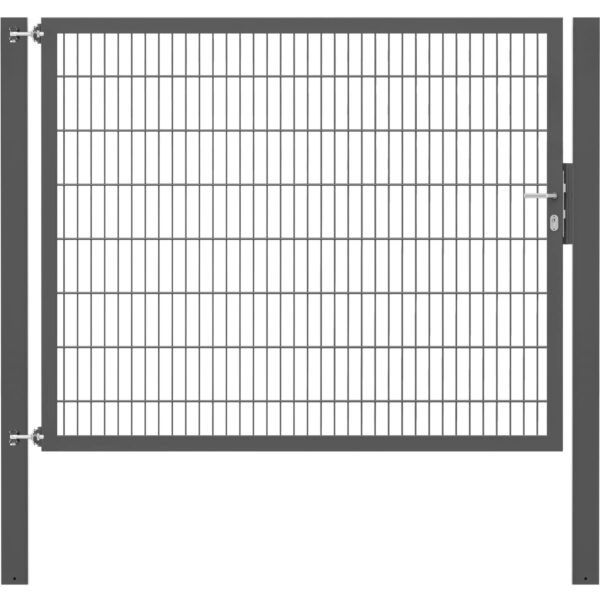 Einzeltor Flexo Plus 200 cm x 160 cm Pfosten 100 cm x 100 cm Anthrazit Einzeltor Flexo Plus 200 cm x 160 cm Pfosten 100 cm x 100 cm Anthrazit