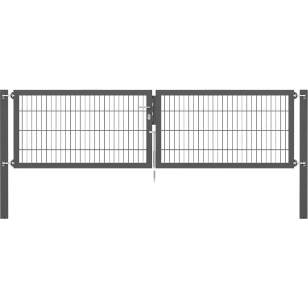 Doppeltor Flexo Plus 300 cm x 80 cm Pfosten 100 cm x 100 cm Anthrazit