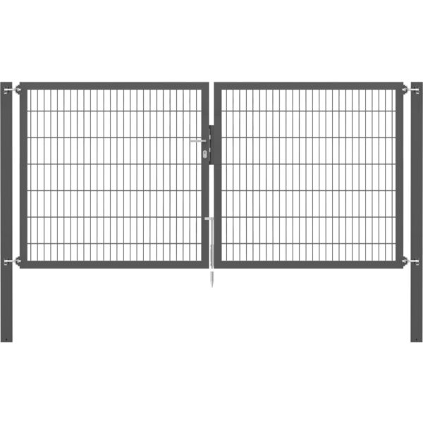 Doppeltor Flexo Plus 300 cm x 140 cm Pfosten 100 cm x 100 cm Anthrazit