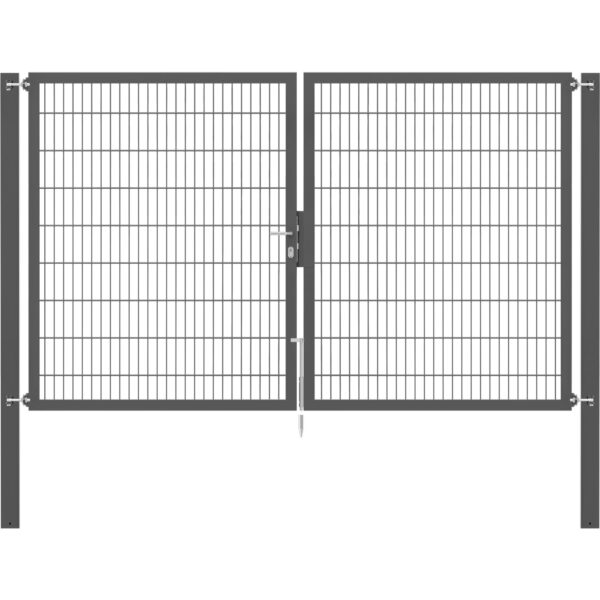 Doppeltor Flexo Plus 300 cm x 180 cm Pfosten 100 cm x 100 cm Anthrazit
