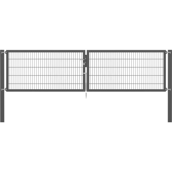 Doppeltor Flexo Plus 400 cm x 100 cm Pfosten 100 cm x 100 cm Anthrazit