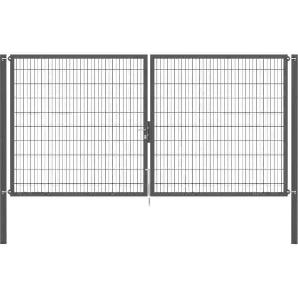 Doppeltor Flexo Plus 400 cm x 200 cm Pfosten 100 cm x 100 cm Anthrazit