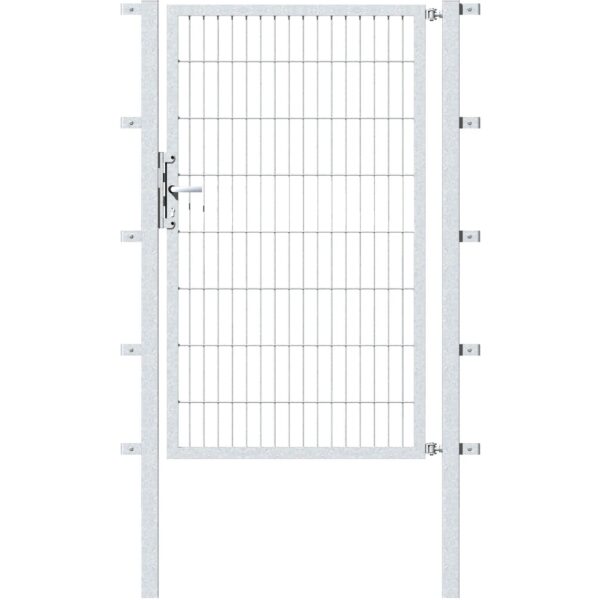 Metallzaun Einzeltor für Doppelstabmatte Feuerverzinkt 200 cm x 100 cm Metallzaun Einzeltor für Doppelstabmatte Feuerverzinkt 200 cm x 100 cm
