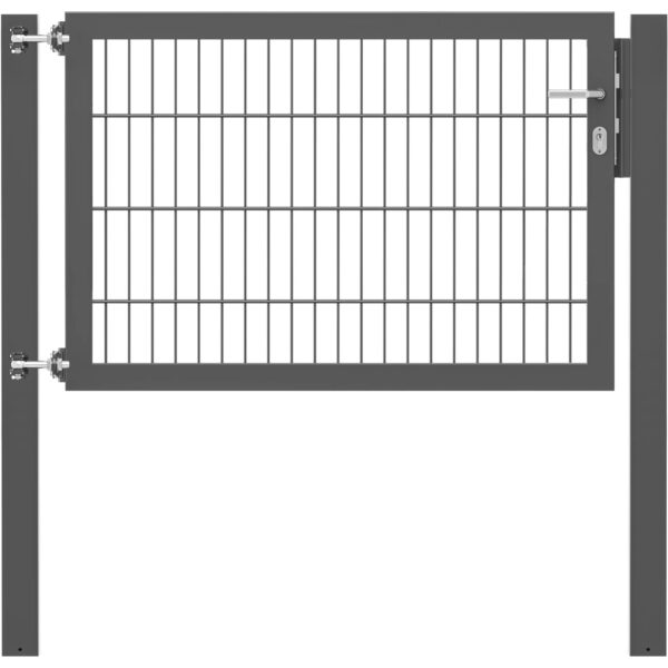 Einzeltor Flexo Plus 125 cm x 80 cm Pfosten 80 cm x 80 cm Anthrazit Einzeltor Flexo Plus 125 cm x 80 cm Pfosten 80 cm x 80 cm Anthrazit