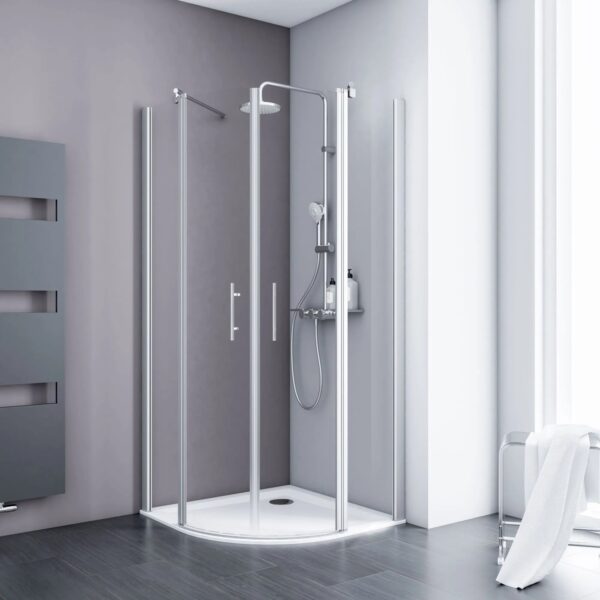 Schulte ExpressPlus Runddusche AlexaStyle2.0 4-tlg. Alu-Natur Radius 55cm Schulte ExpressPlus Runddusche AlexaStyle2.0 4-tlg. Alu-Natur Radius 55cm