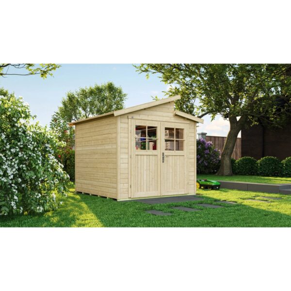 Weka Holz-Gartenhaus 226 Gr. 2 Natur 5,6 m²