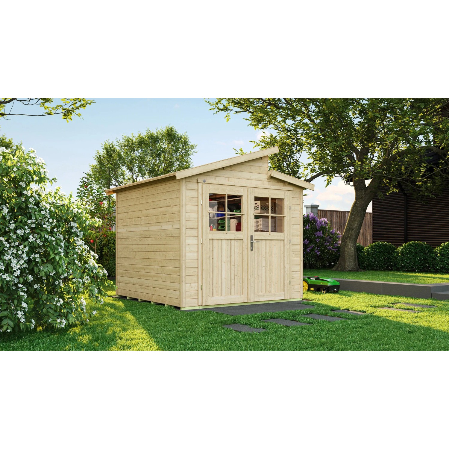 Weka Holz-Gartenhaus 226 Gr. 2 Natur 5,6 m²