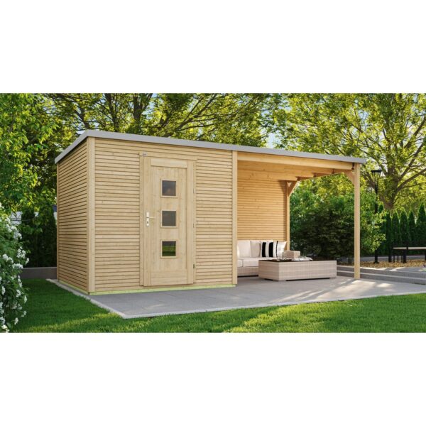Weka Holz-Gartenhaus wekaLine 413 B Gr. 1 Natur 546 cm x 250 cm Weka Holz-Gartenhaus wekaLine 413 B Gr. 1 Natur 546 cm x 250 cm