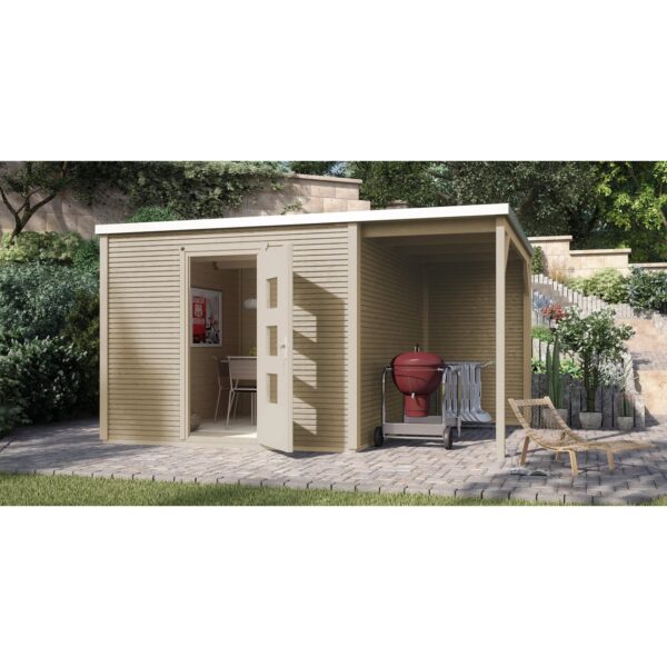 Weka Holz-Gartenhaus wekaLine 413 A Gr. 2 Natur 450 cm x 300 cm Weka Holz-Gartenhaus wekaLine 413 A Gr. 2 Natur 450 cm x 300 cm