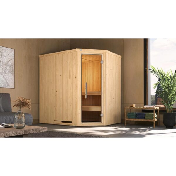Weka Elementsauna Varberg 1 Sparset 4,5 kW OS Glastür