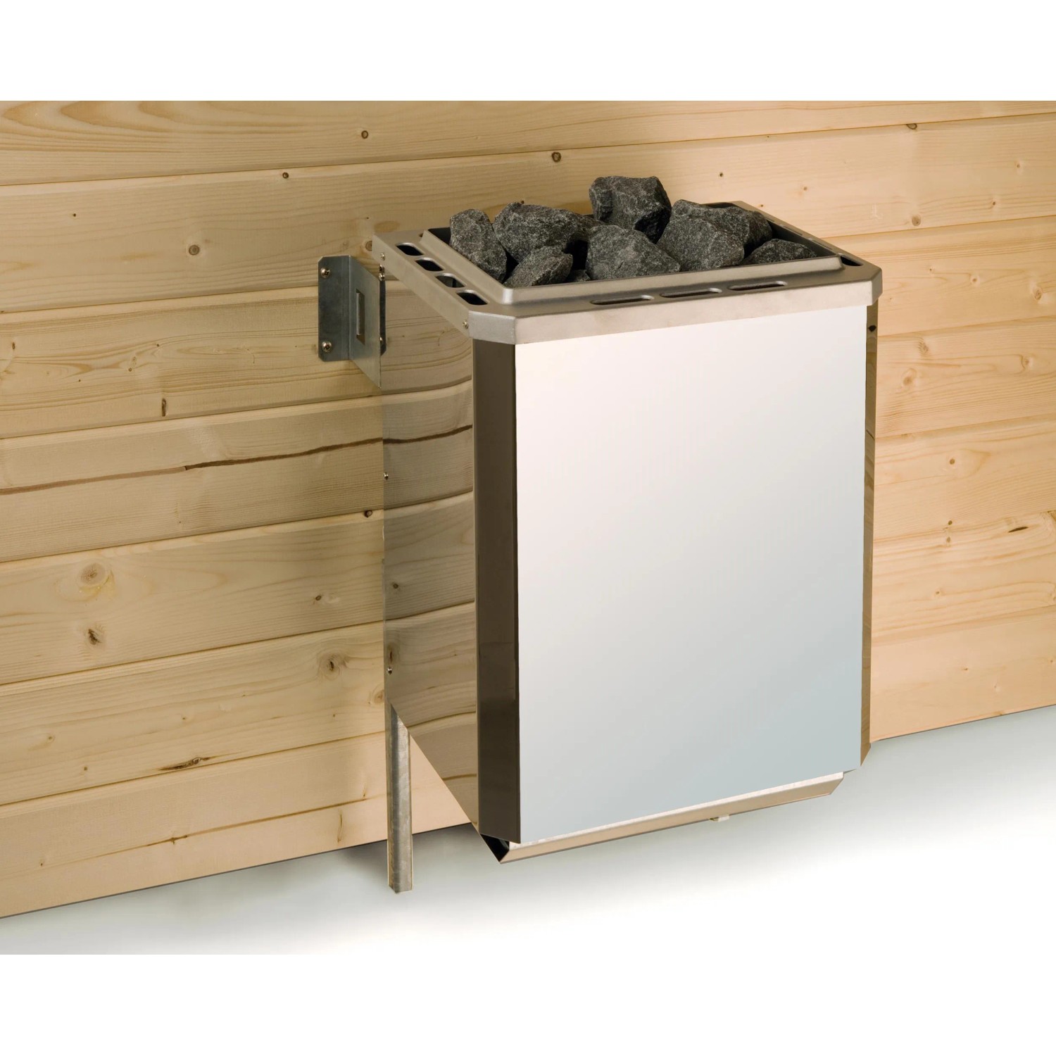 Weka Massivholz-Elementsauna Laukkala 3 Sparset 7,5 kW OS Saunaleuchtenset