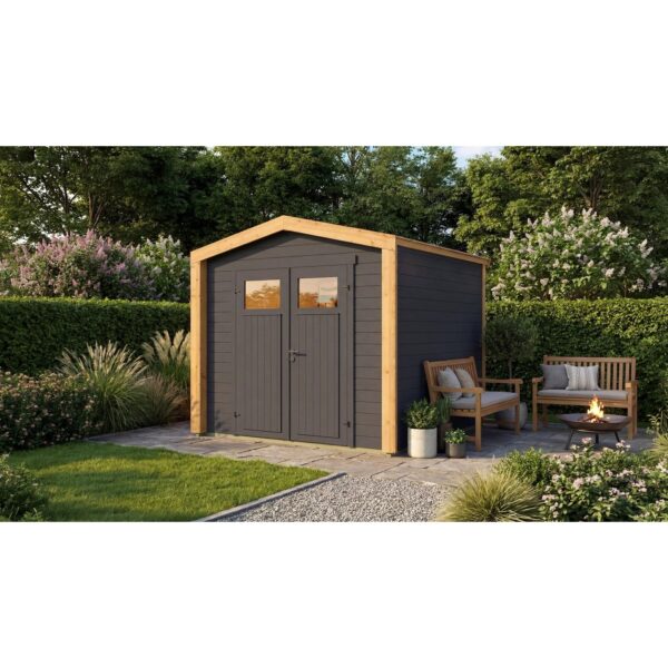 Weka Holz-Gartenhaus Killarney Satteldach Lasiert 248 cm x 248 cm Weka Holz-Gartenhaus Killarney Satteldach Lasiert 248 cm x 248 cm