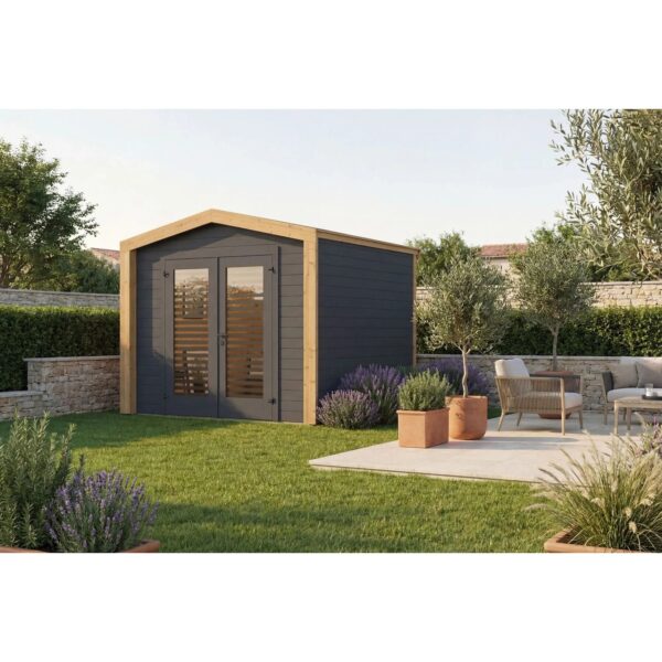 Weka Holz-Gartenhaus Killarney Satteldach Lasiert 261 cm x 263 cm