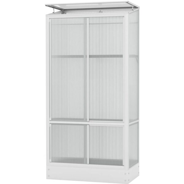 Vitavia Balkongewächshaus Polis HKP 4 mm Alu 81 x 42,8 x 168,2 cm