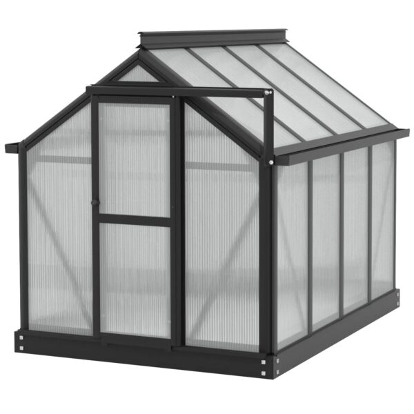 Vitavia Minigewächshaus Merlin HKP 4 mm Schwarz 87,2 cm x 120 cm x 106,5 cm