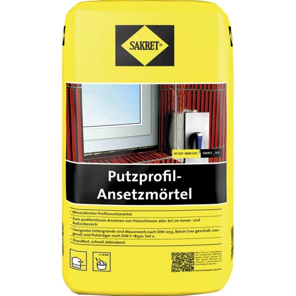Sakret Putzprofil-Ansetzmörtel Grau 10 kg